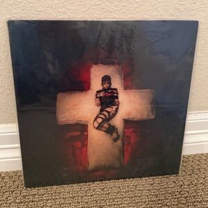 Demi Lovato Wall Art with Red and Black Design